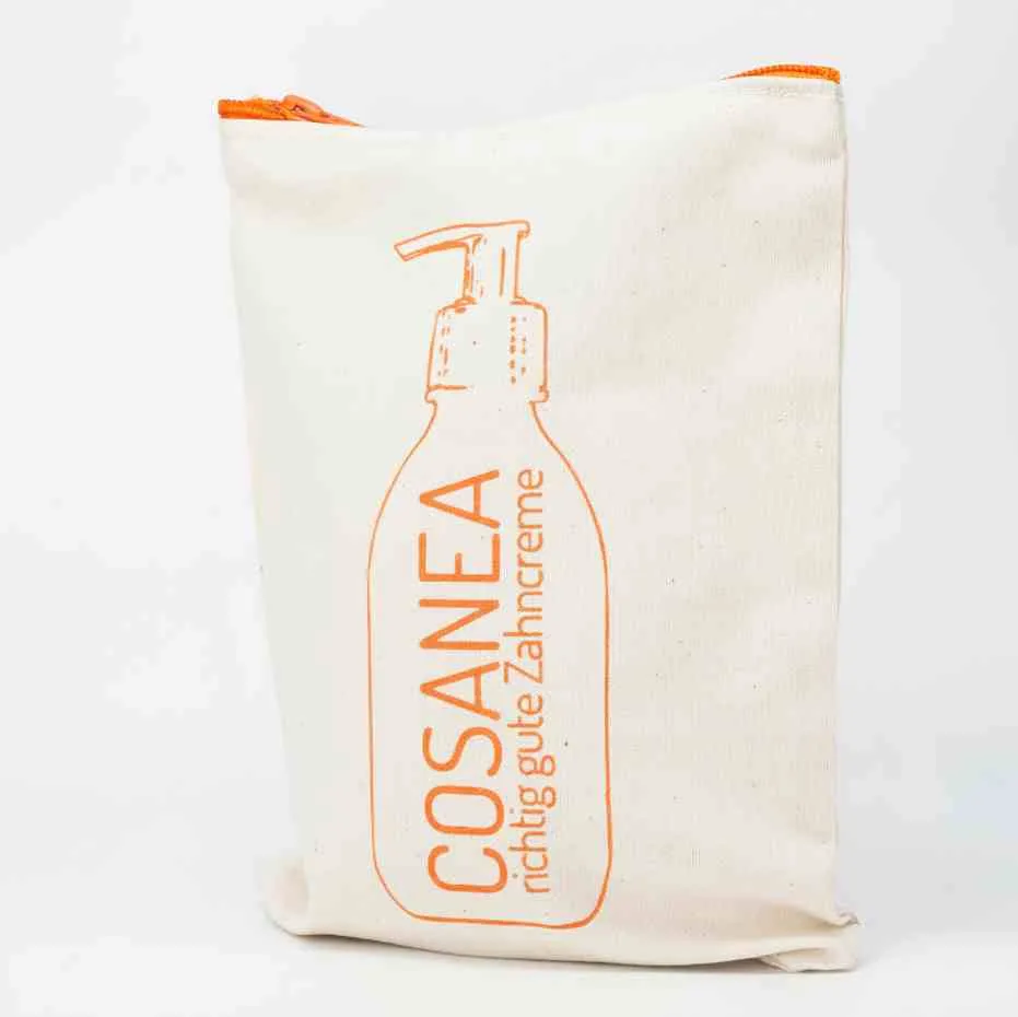 cosanea-kosmetiktasche-baumwolle-orange-rei-verschluss-25cm image 1
