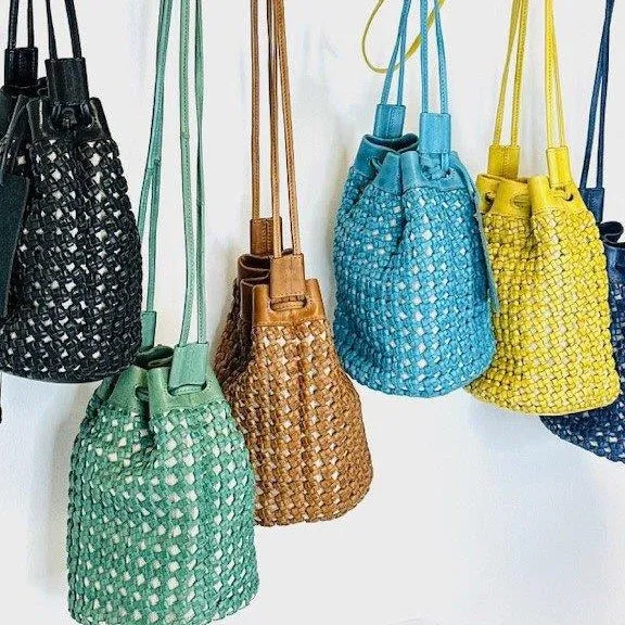 jao-brand-woven-crossbody-bag-ledertasche-geflochten-t-rkis image 1