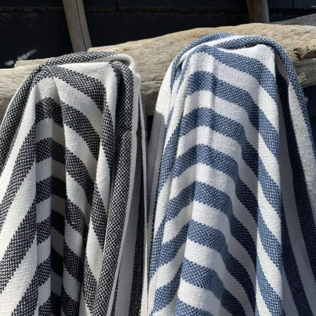 jao-turkish-beach-hammam-hamamtuch-schwarz-gestreift-xl image 1