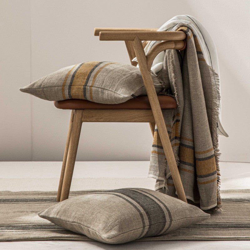 jao-striped-linen-throw-wohndecke-leinen-brick image 2