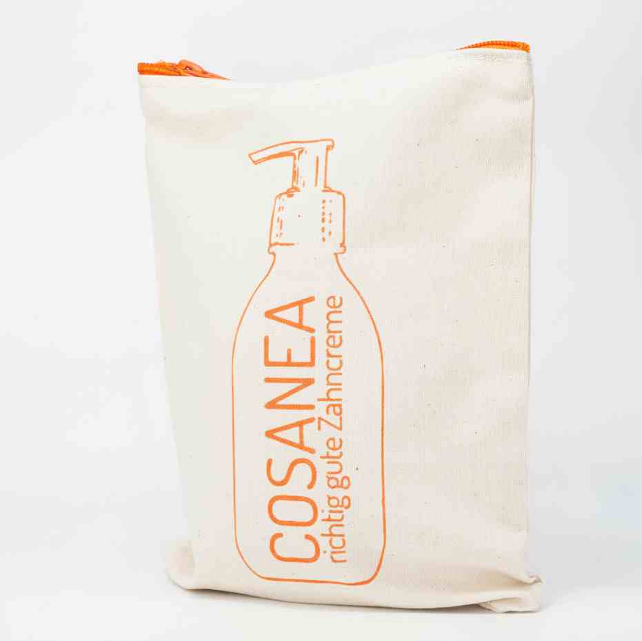 cosanea-kosmetiktasche-baumwolle-orange-rei-verschluss-25cm image 1