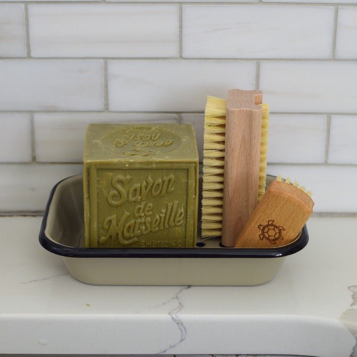 jao-bath-body-enameled-soap-dish-seifenschale-emaille-vintage image 2