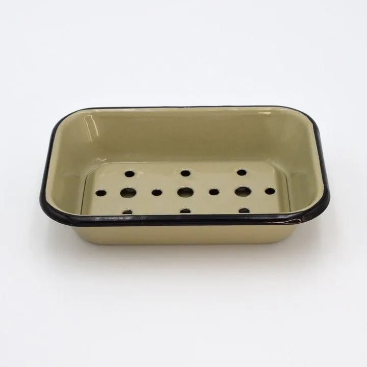 jao-bath-body-enameled-soap-dish-seifenschale-emaille-vintage image 1