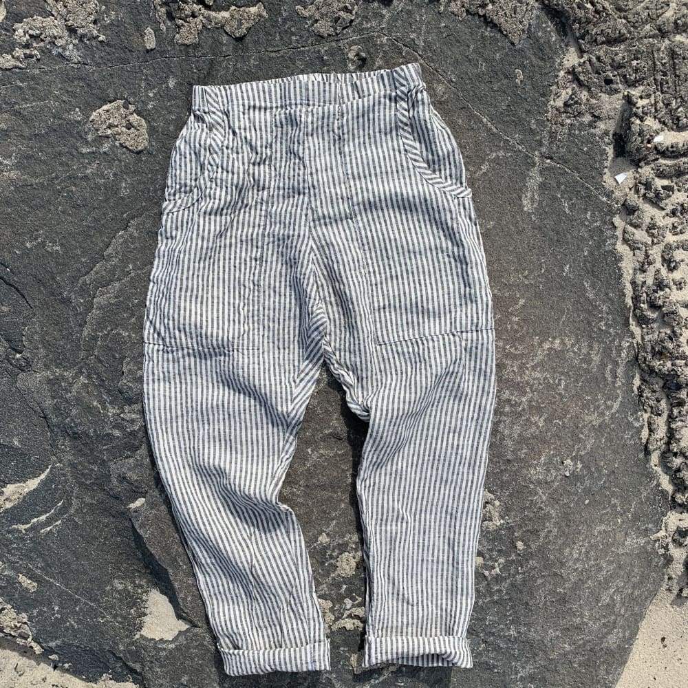 jao-brand-linen-worker-pant-leinenhose-gestreift-sommer image 2