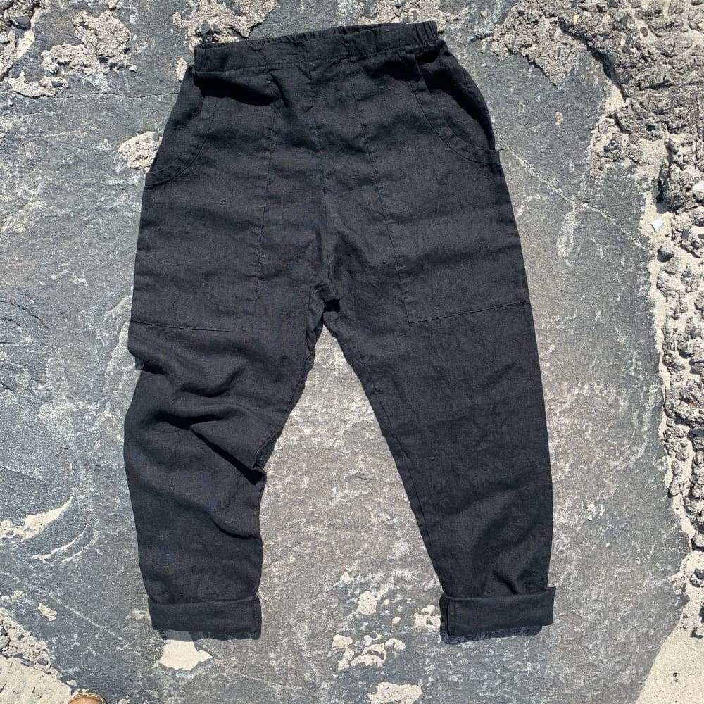 jao-clothing-linen-worker-pant-leinenhose-schwarz-sommer image 2
