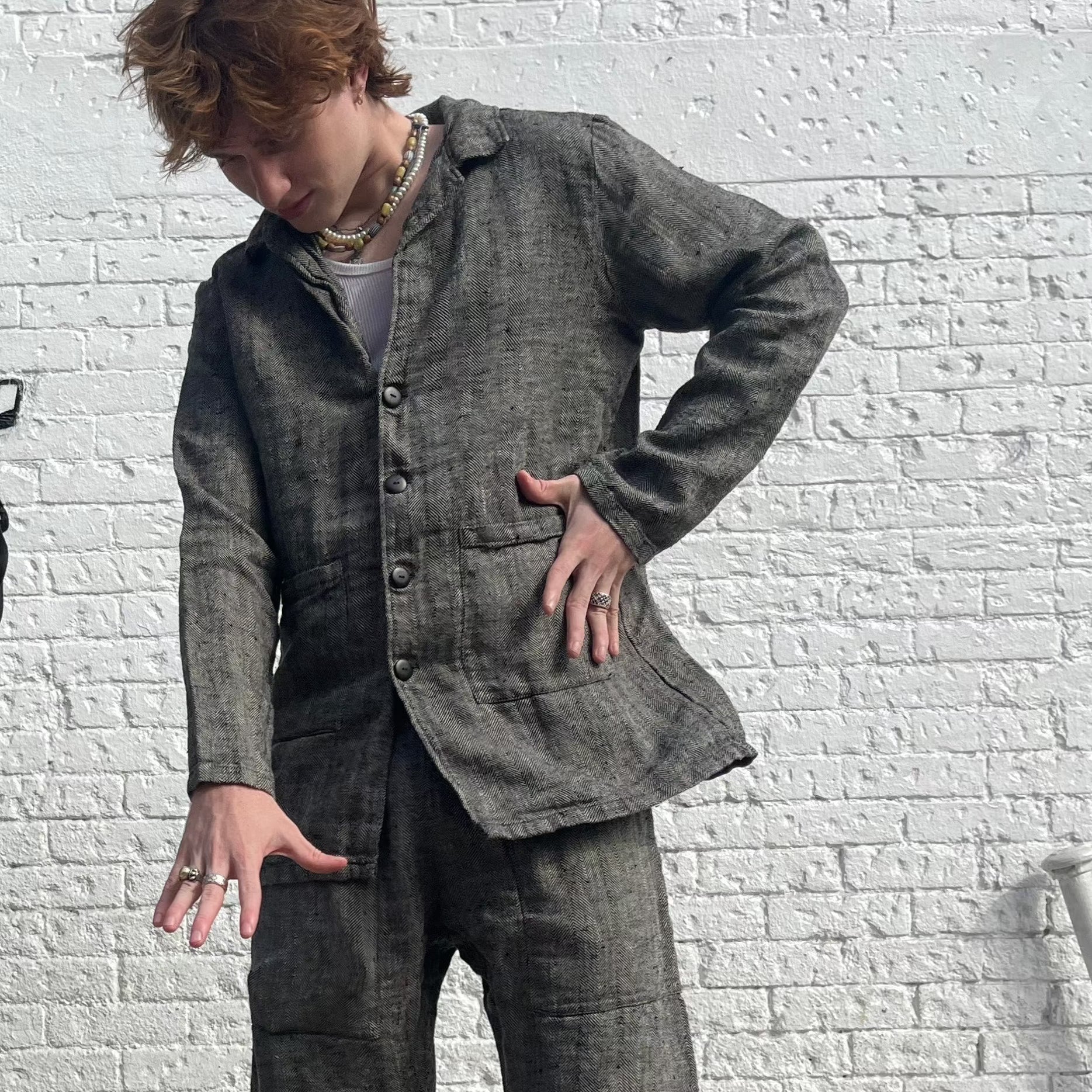 jao-brand-clothing-4-button-chore-jacket-earth-jacke-small image 3