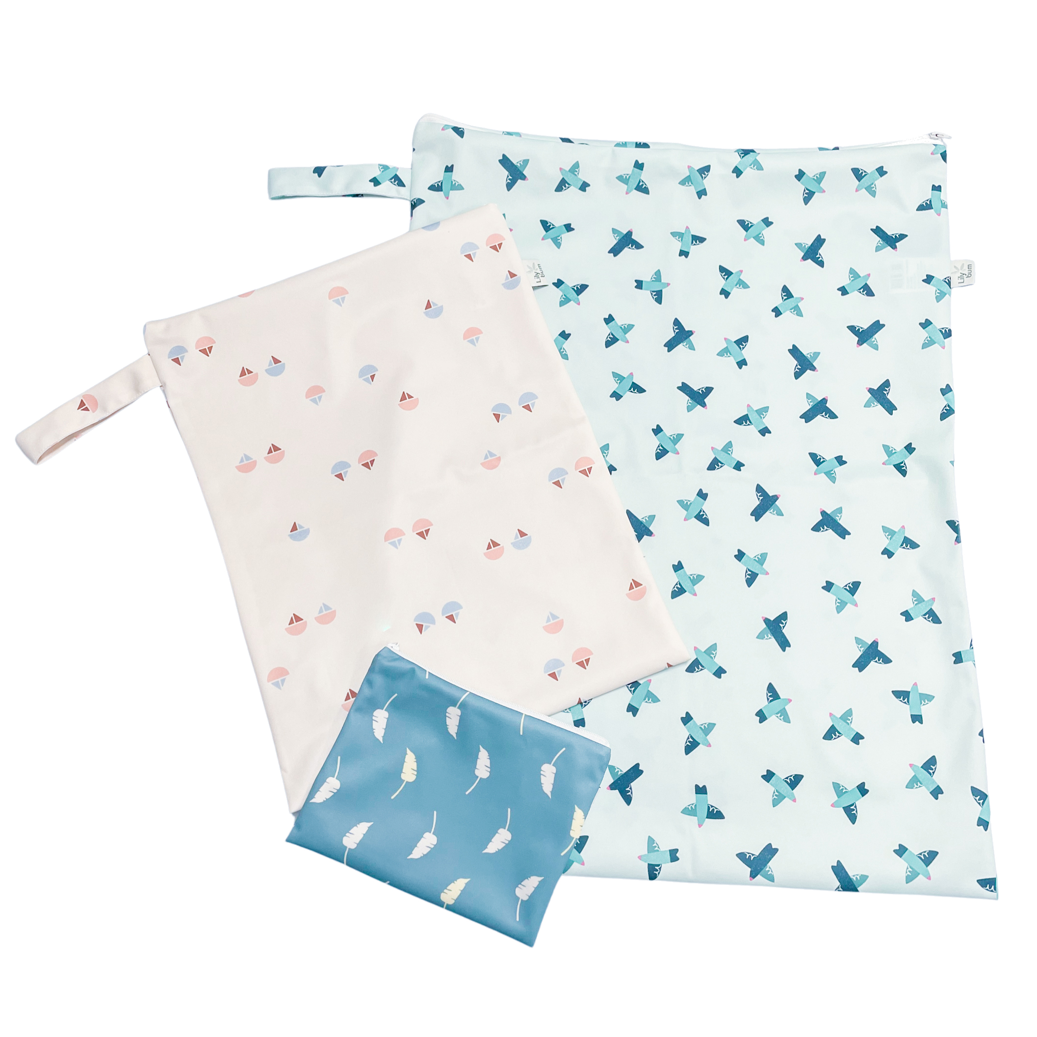 lilybum-wetbag-windeltasche-wasserdicht-mit-rei-verschluss image 2