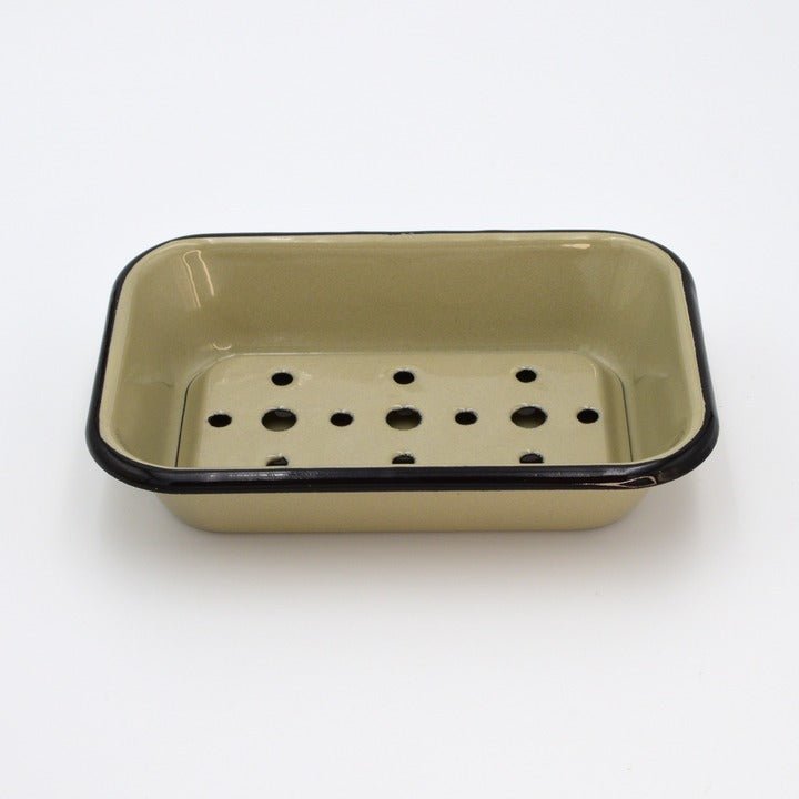jao-bath-body-enameled-soap-dish-seifenschale-emaille-vintage image 1