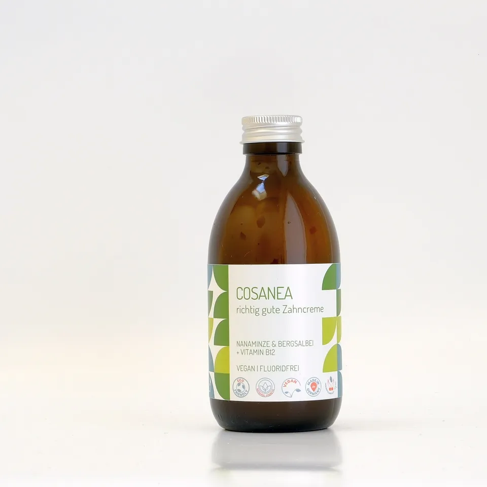 cosanea-zahncreme-minze-salbei-b12-zahnpasta-250-ml-fluoridfrei image 1