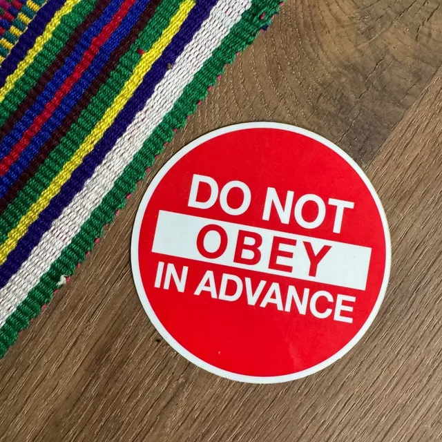 jao-accessories-do-not-obey-sticker-aufkleber image 1