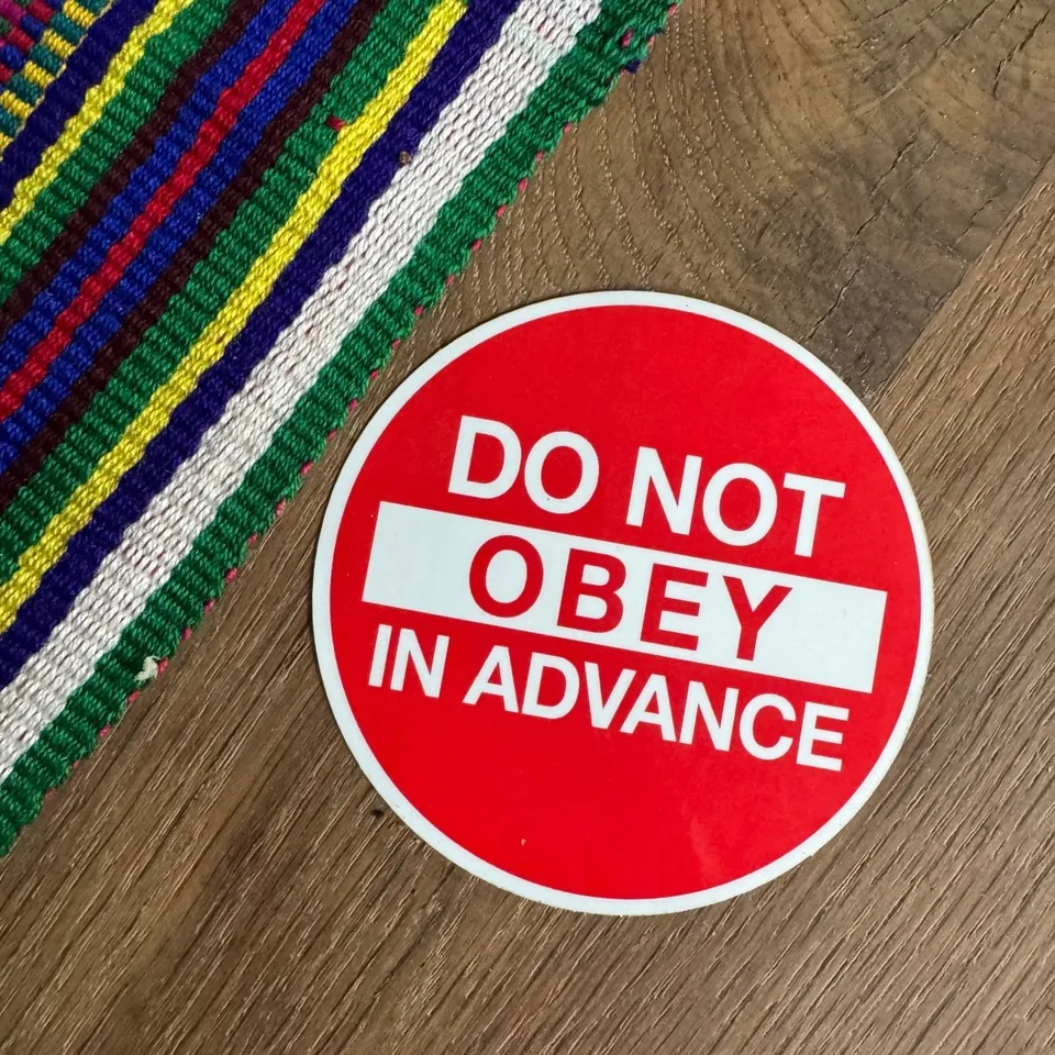 jao-accessories-do-not-obey-sticker-aufkleber image 1