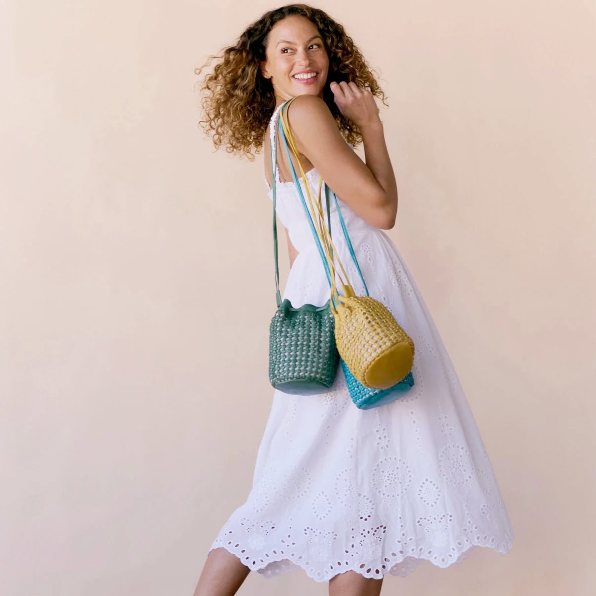 jao-brand-woven-crossbody-bag-ledertasche-geflochten-t-rkis image 2