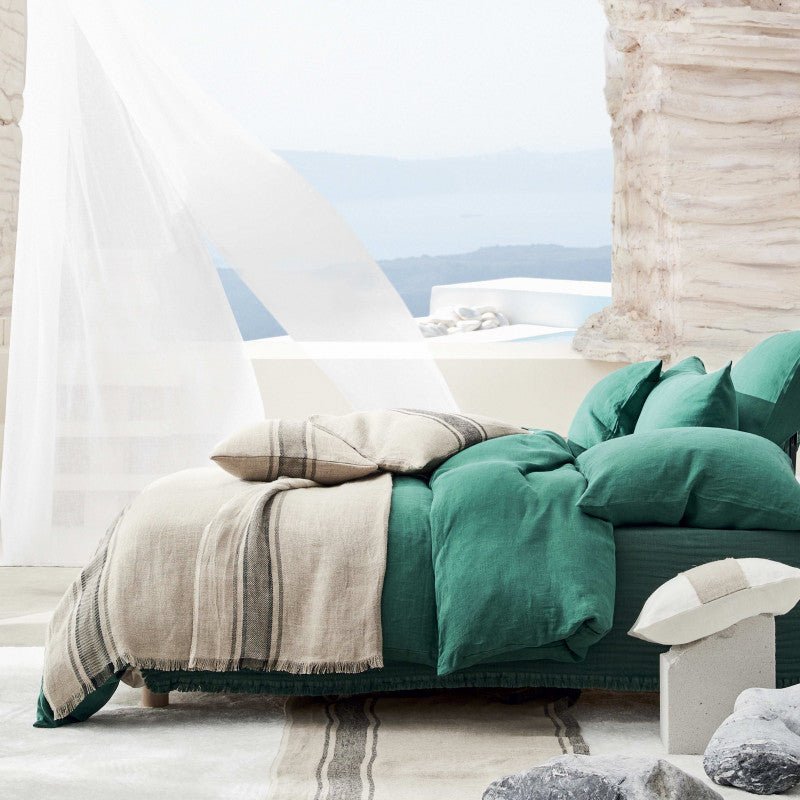 jao-striped-linen-throw-wohndecke-leinen-brick image 1